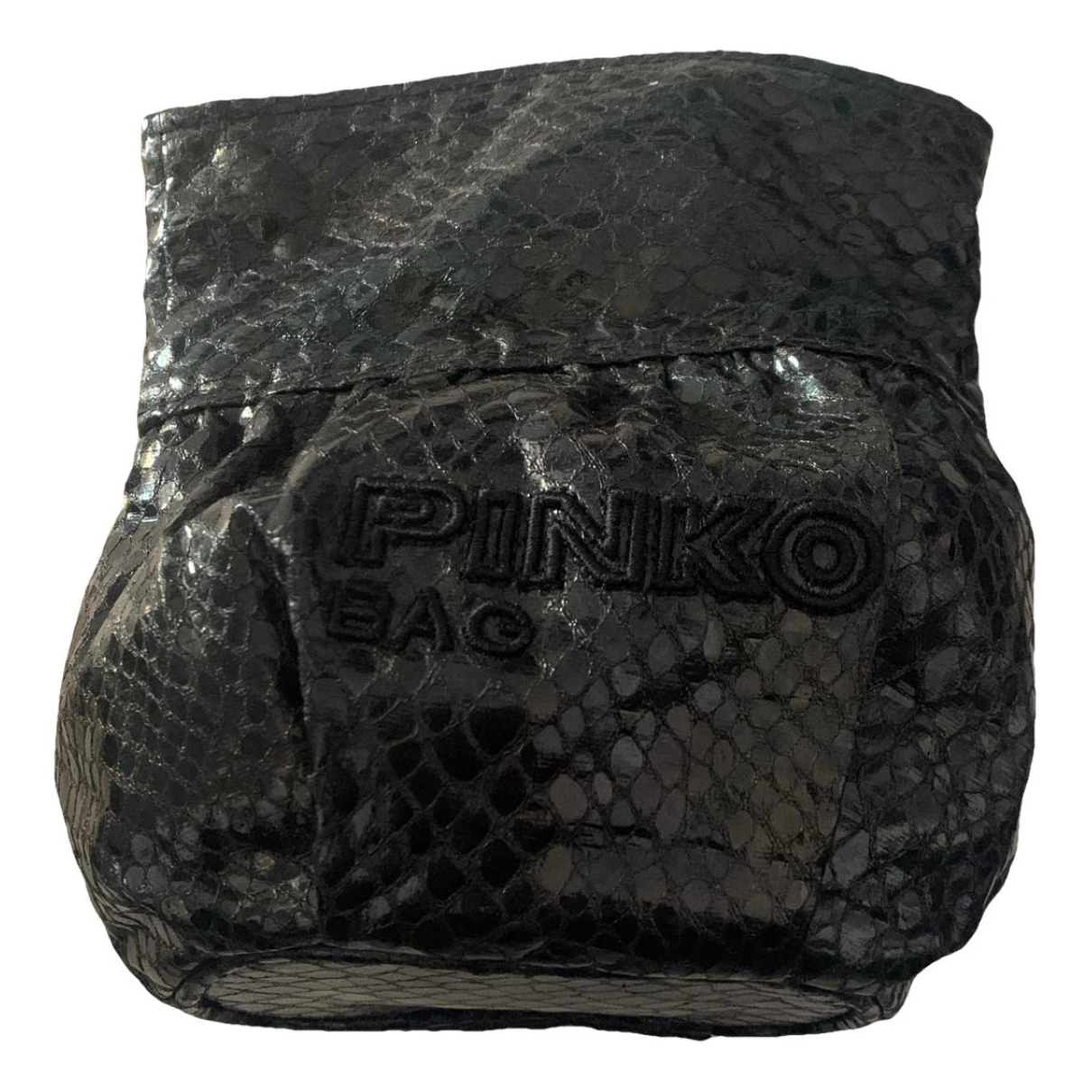 Pre-owned Pinko Clutch Bag In Black