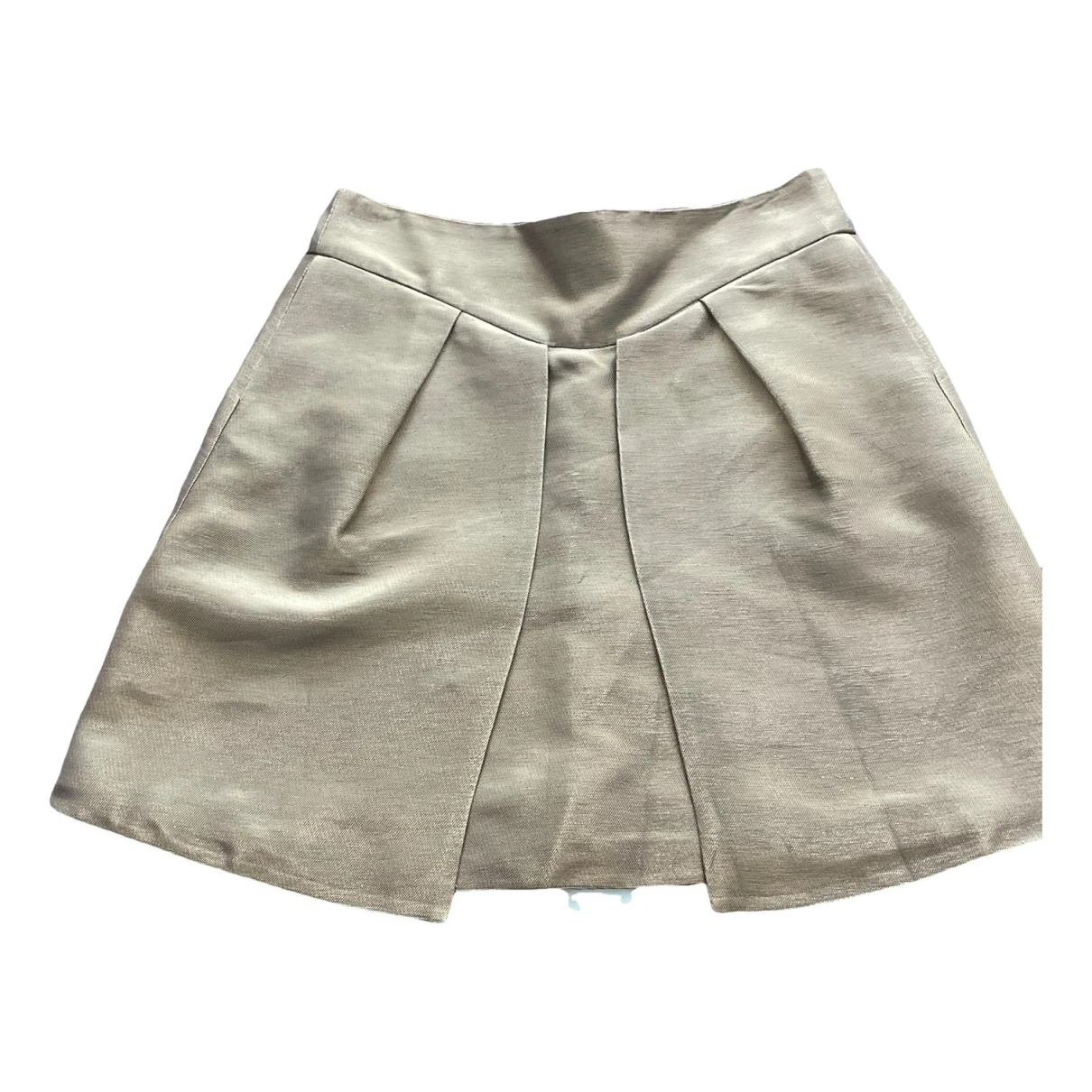 Pre-owned Emporio Armani Mini Skirt In Gold