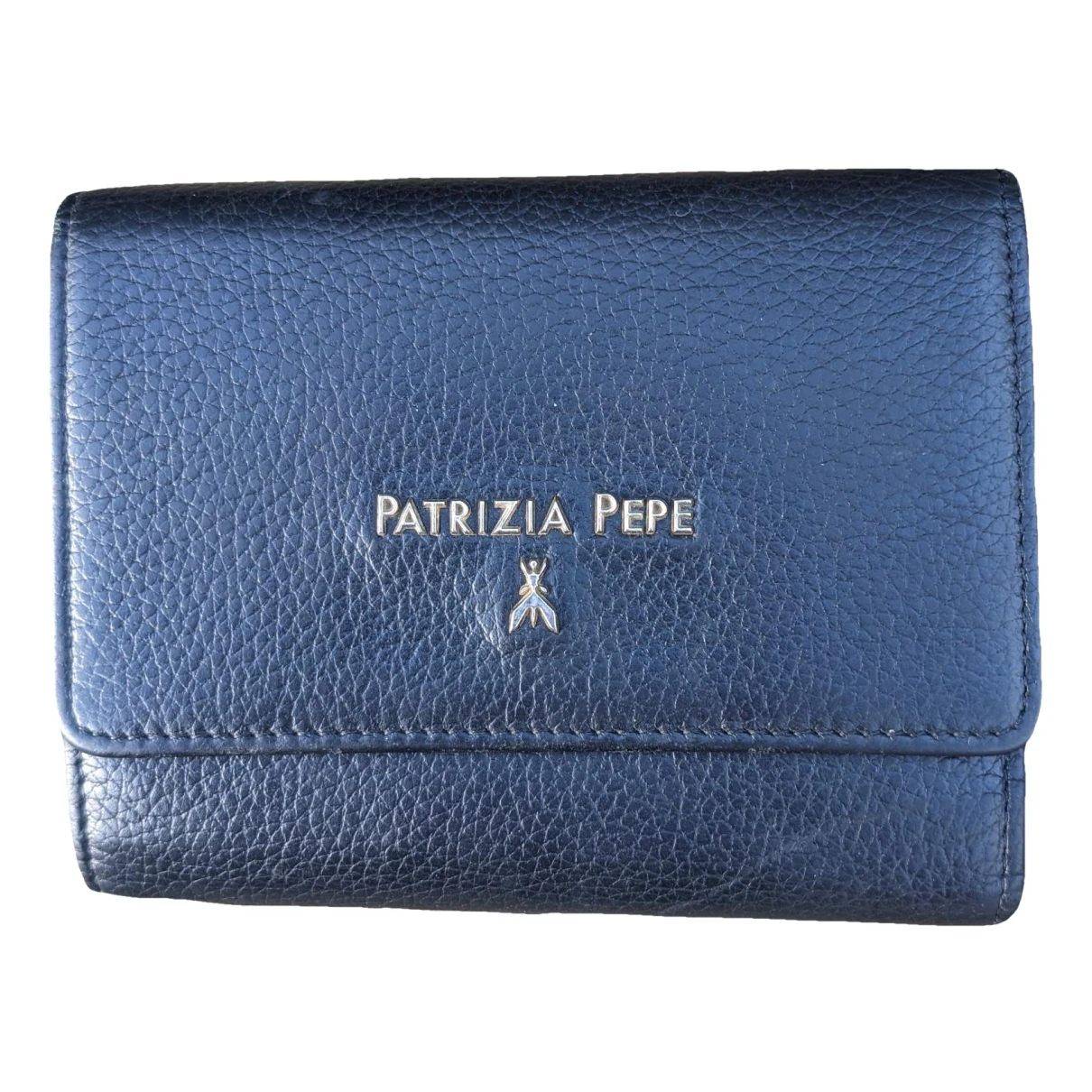 Pre-owned Patrizia Pepe Leather Wallet In Black