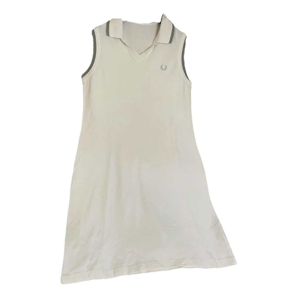 Pre-owned Fred Perry Maxi Dress In White
