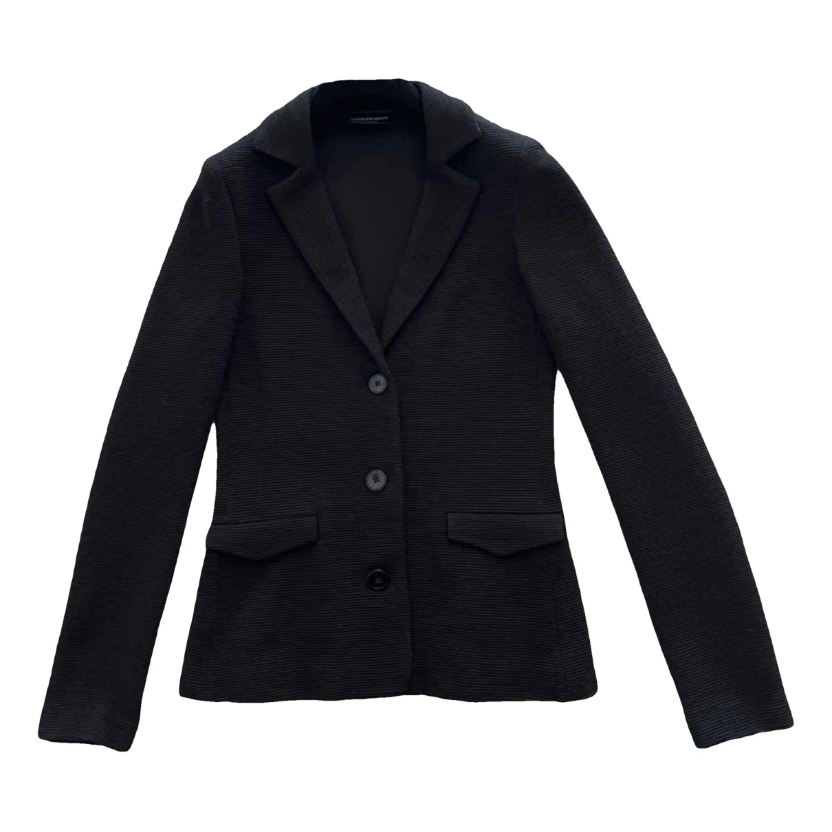 Pre-owned Emporio Armani Wool Blazer In Black