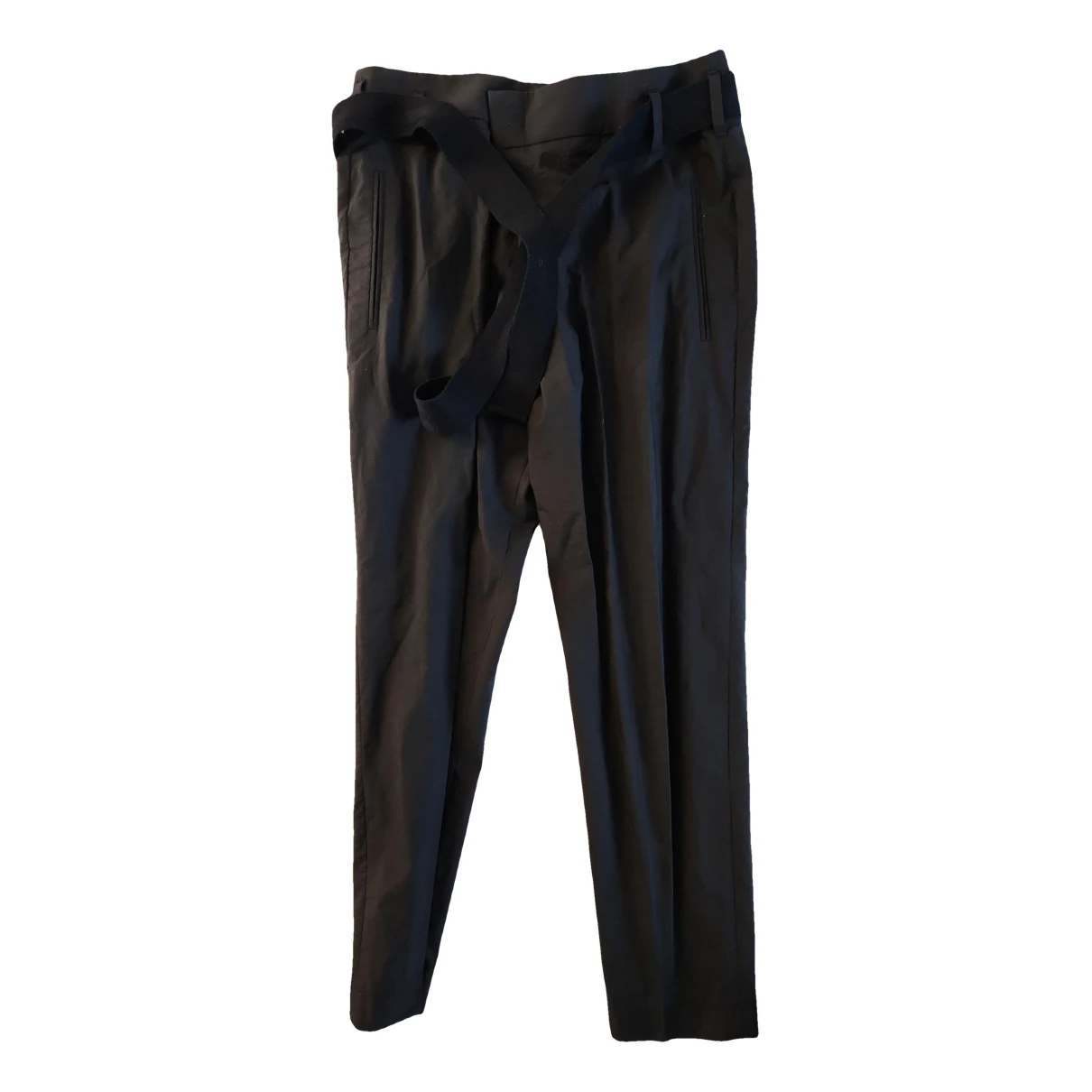 Pre-owned Brunello Cucinelli Straight Pants In Black