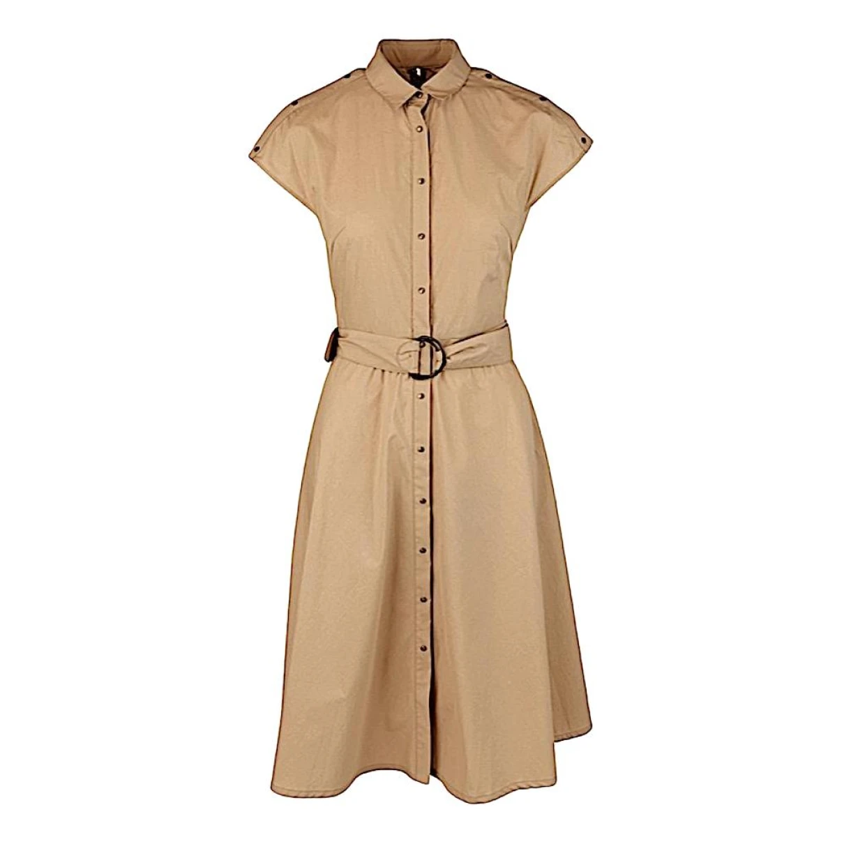 Pre-owned Akris Punto Mid-length Dress In Brown