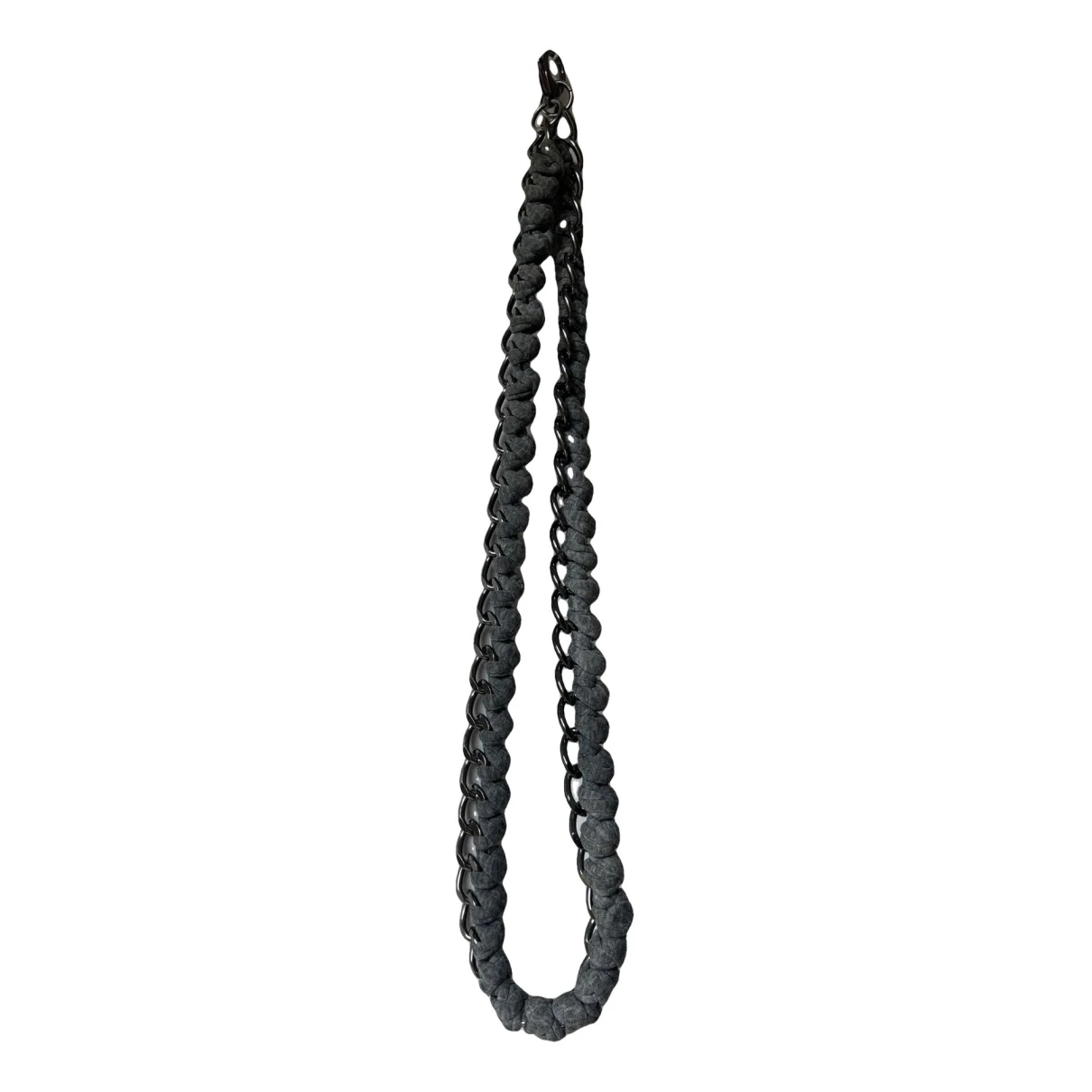 Pre-owned Alienina Long Necklace In Black