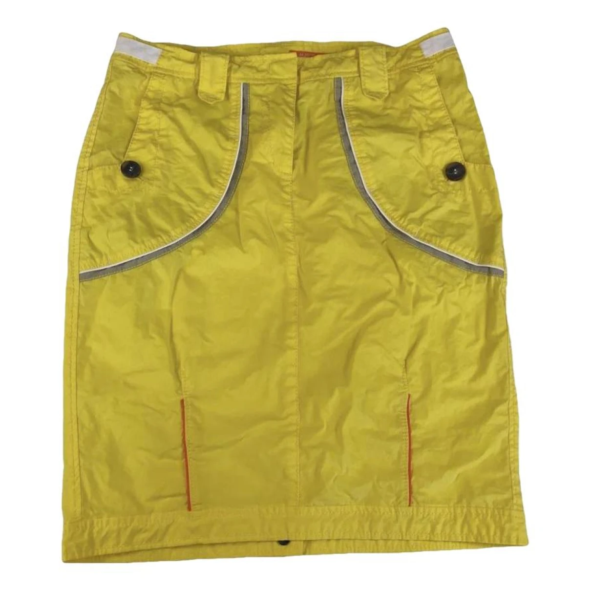 Pre-owned Marc Cain Mini Skirt In Yellow
