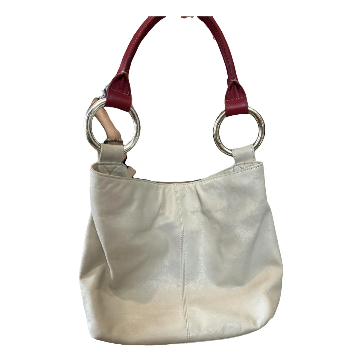 Pre-owned Sequoia Leather Handbag In White