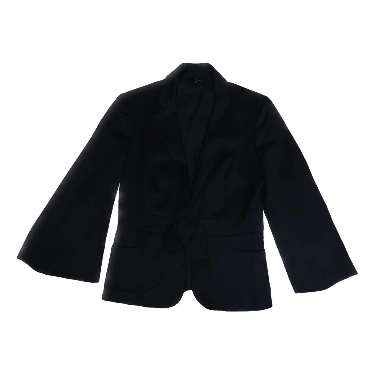 Pre-owned Tara Jarmon Wool Jacket In Black