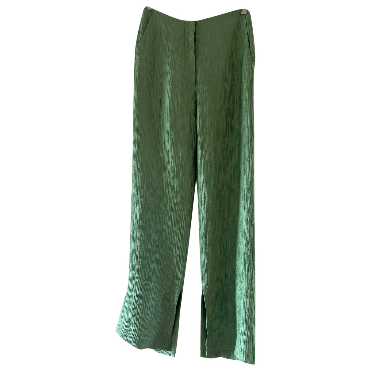 Pre-owned Nanushka Trousers In Green