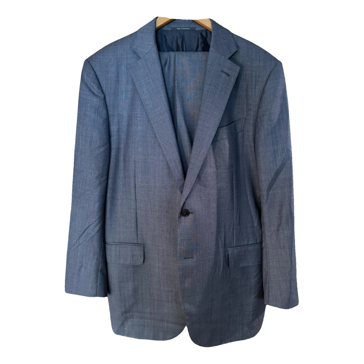 Pre-owned Ermenegildo Zegna Wool Suit In Blue
