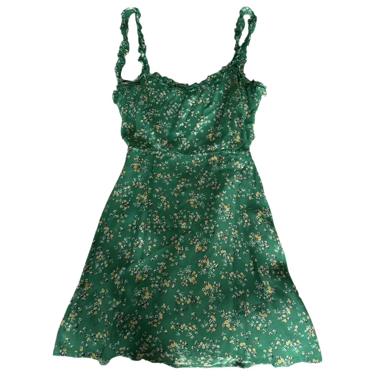 Pre-owned Faithfull The Brand Mini Dress In Green