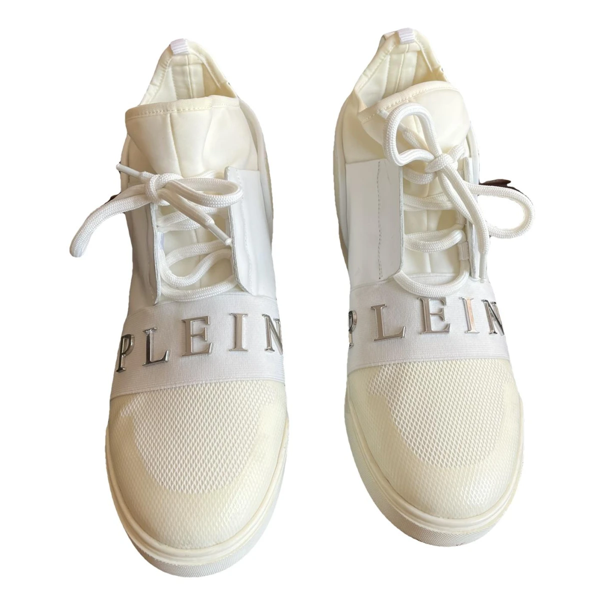 Pre-owned Philipp Plein High Trainers In White