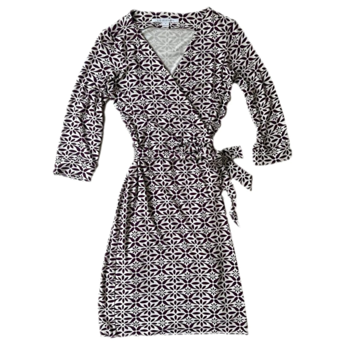 Pre-owned Diane Von Furstenberg Mini Dress In Purple