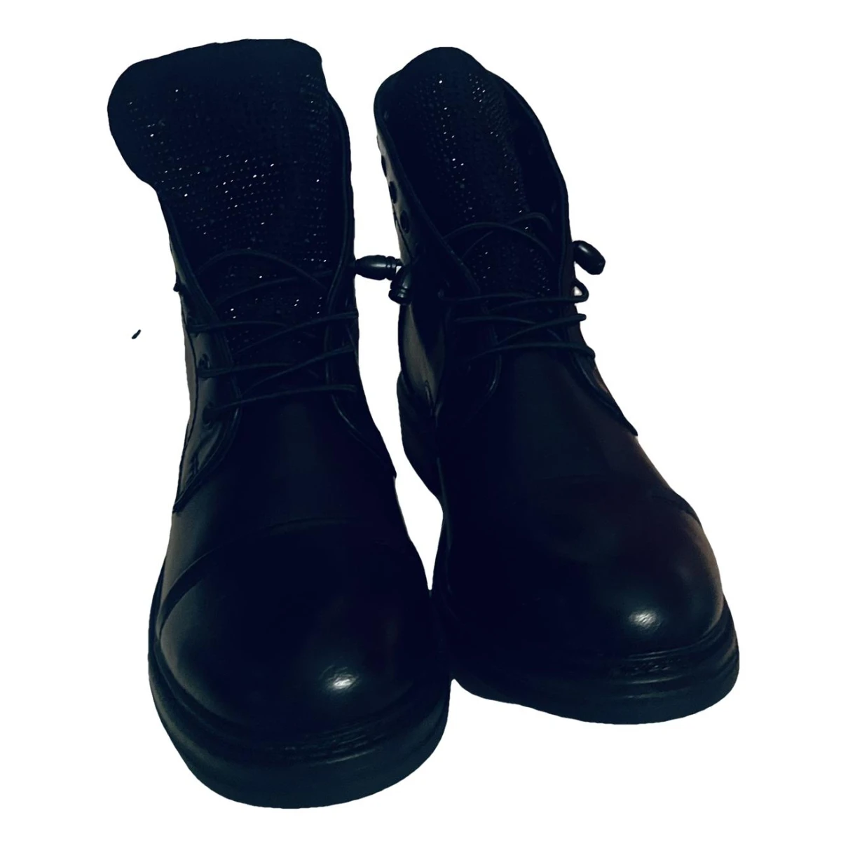 Pre-owned Linea Pelle Leather Boots In Black