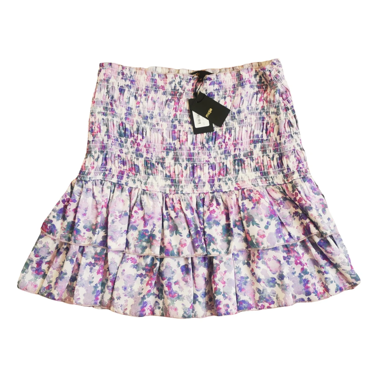 Pre-owned Maje Spring Summer 2021 Mini Skirt In Purple