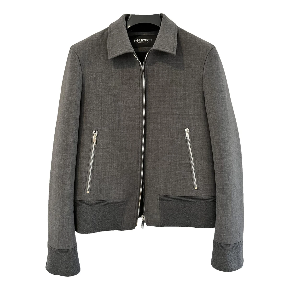 Pre-owned Neil Barrett Wool Jacket In Grey