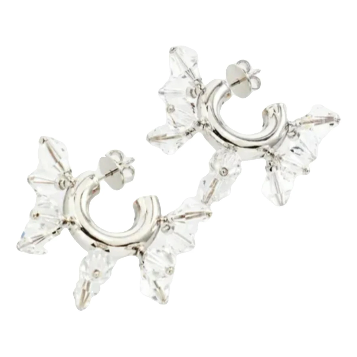 Pre-owned Hugo Kreit Earrings In Silver