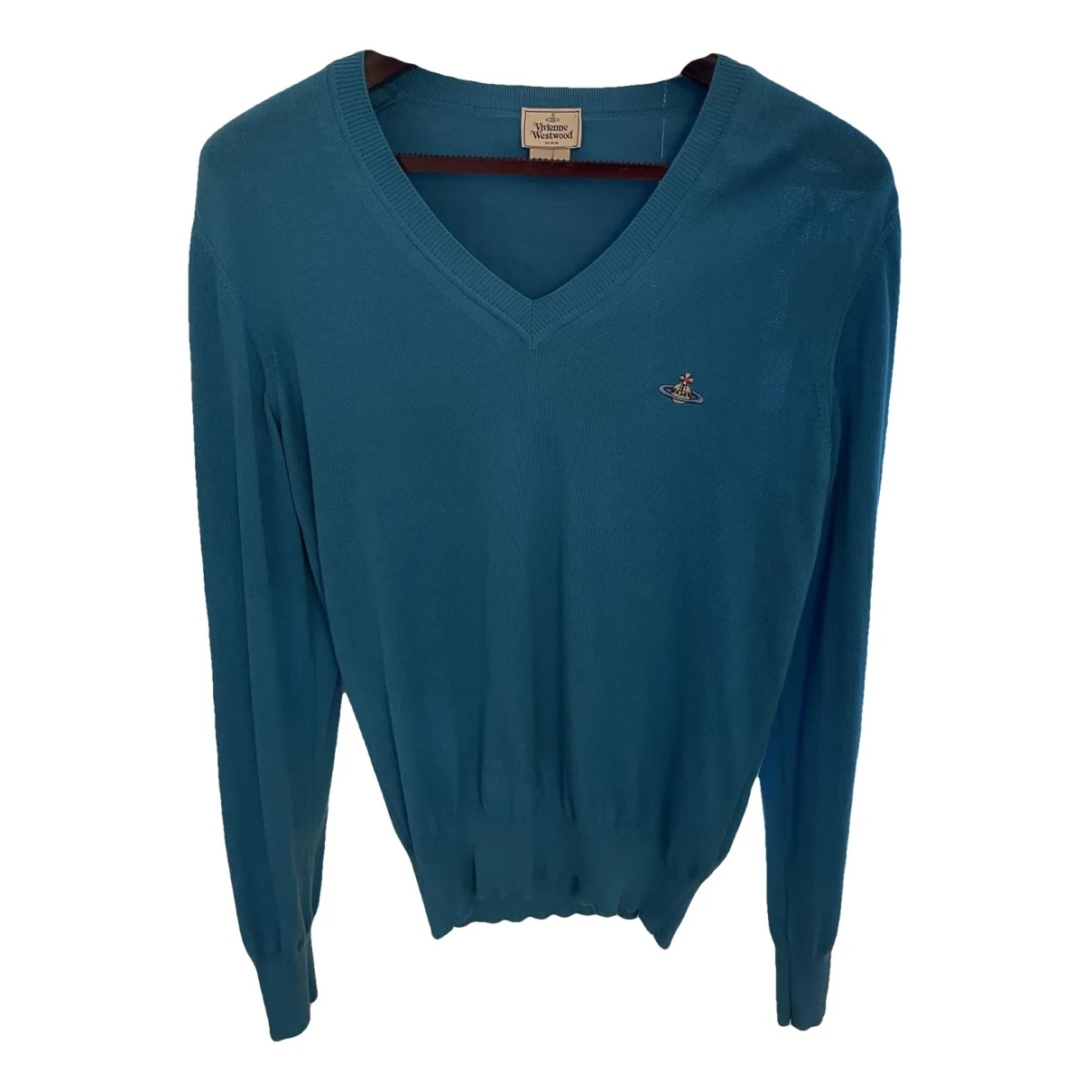 Pre-owned Vivienne Westwood Wool Pull In Turquoise
