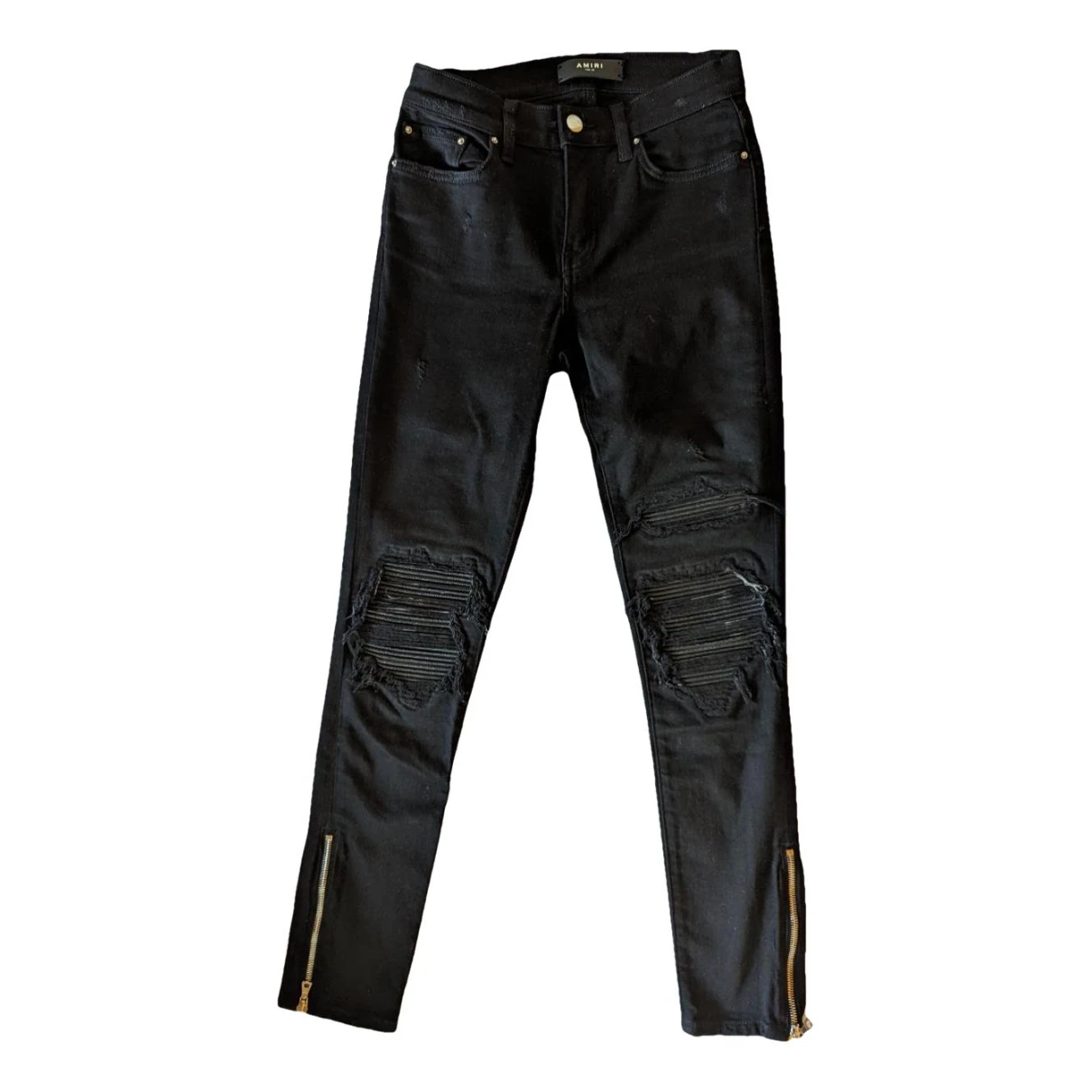 Pre-owned Amiri Slim Jeans In Black