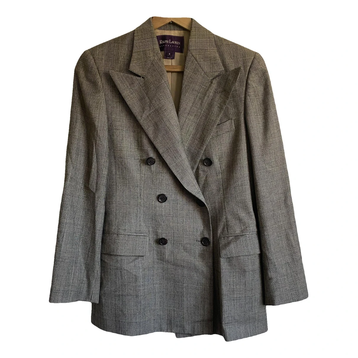 Pre-owned Ralph Lauren Cashmere Suit Jacket In Brown