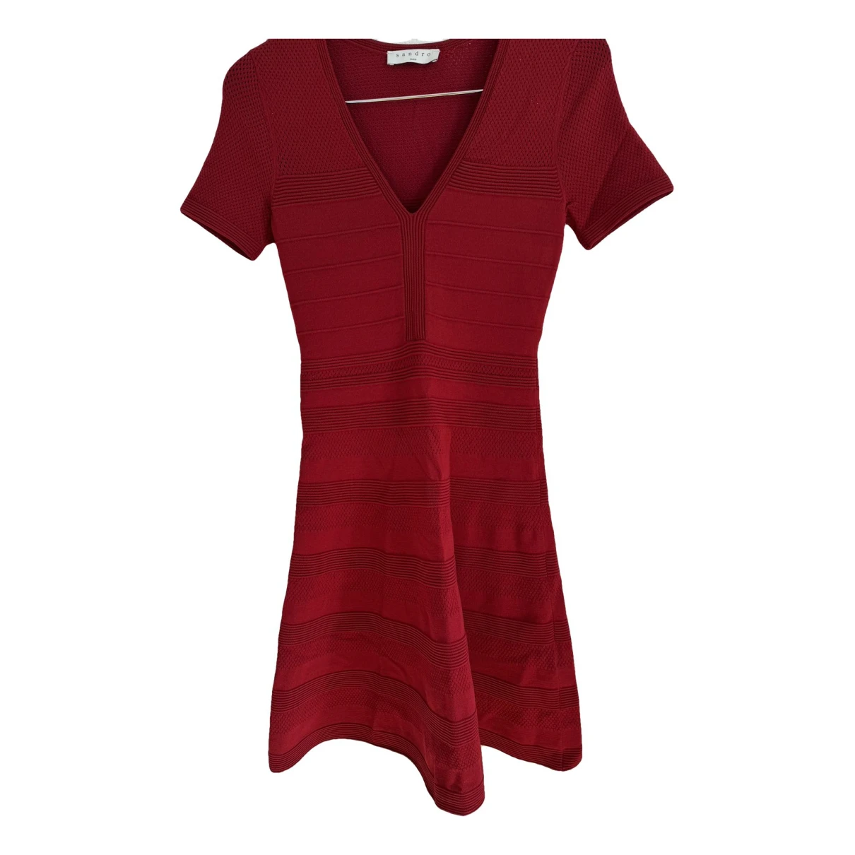 Pre-owned Sandro Dress In Red