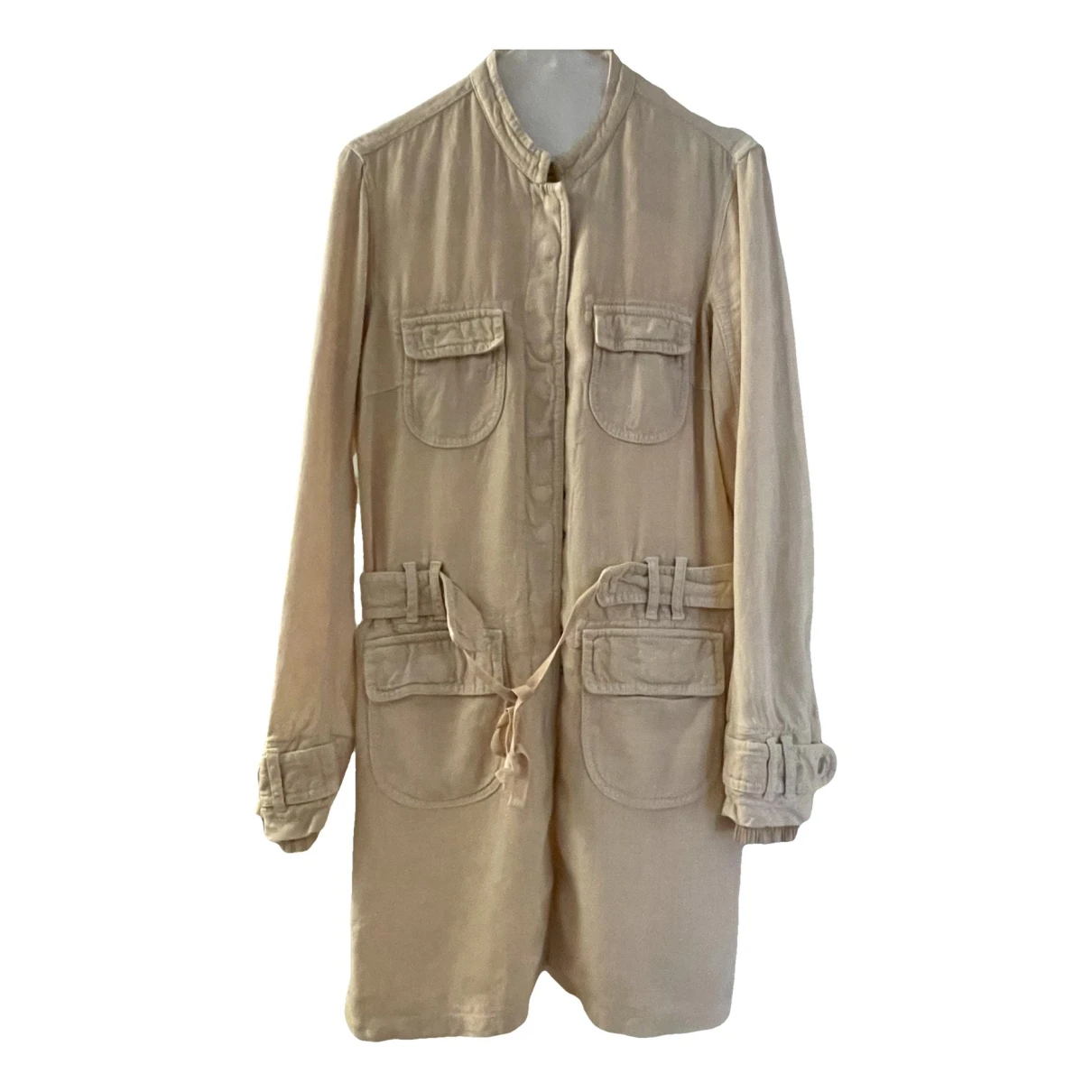 Pre-owned Prada Linen Jacket In Beige