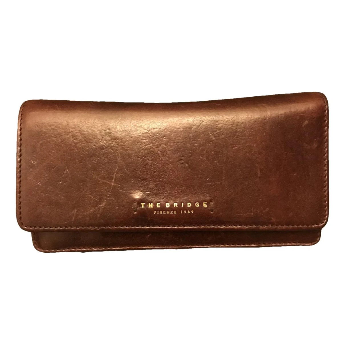 Pre-owned The Bridge Leather Wallet In Brown