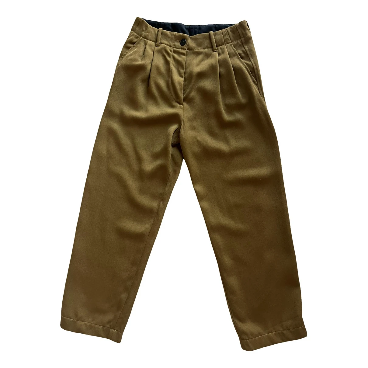 Pre-owned Forte Forte Wool Trousers In Camel