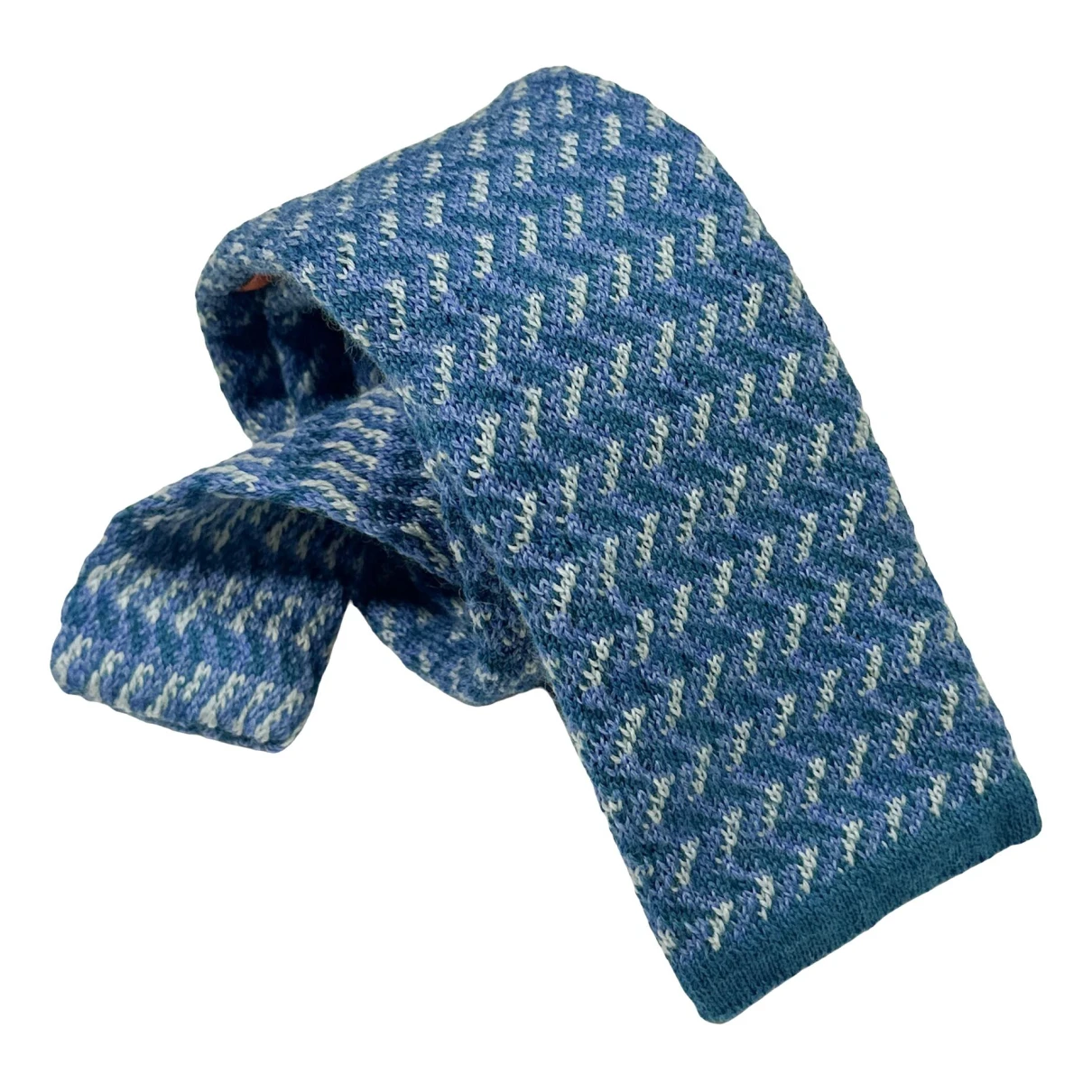 Pre-owned Missoni Wool Tie In Blue