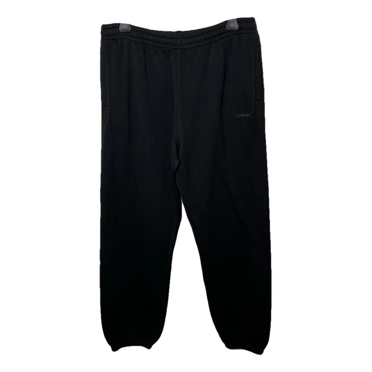 Pre-owned Off-white Trousers In Black