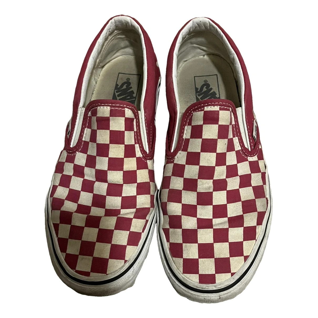 Pre-owned Vans Lace Ups In Red
