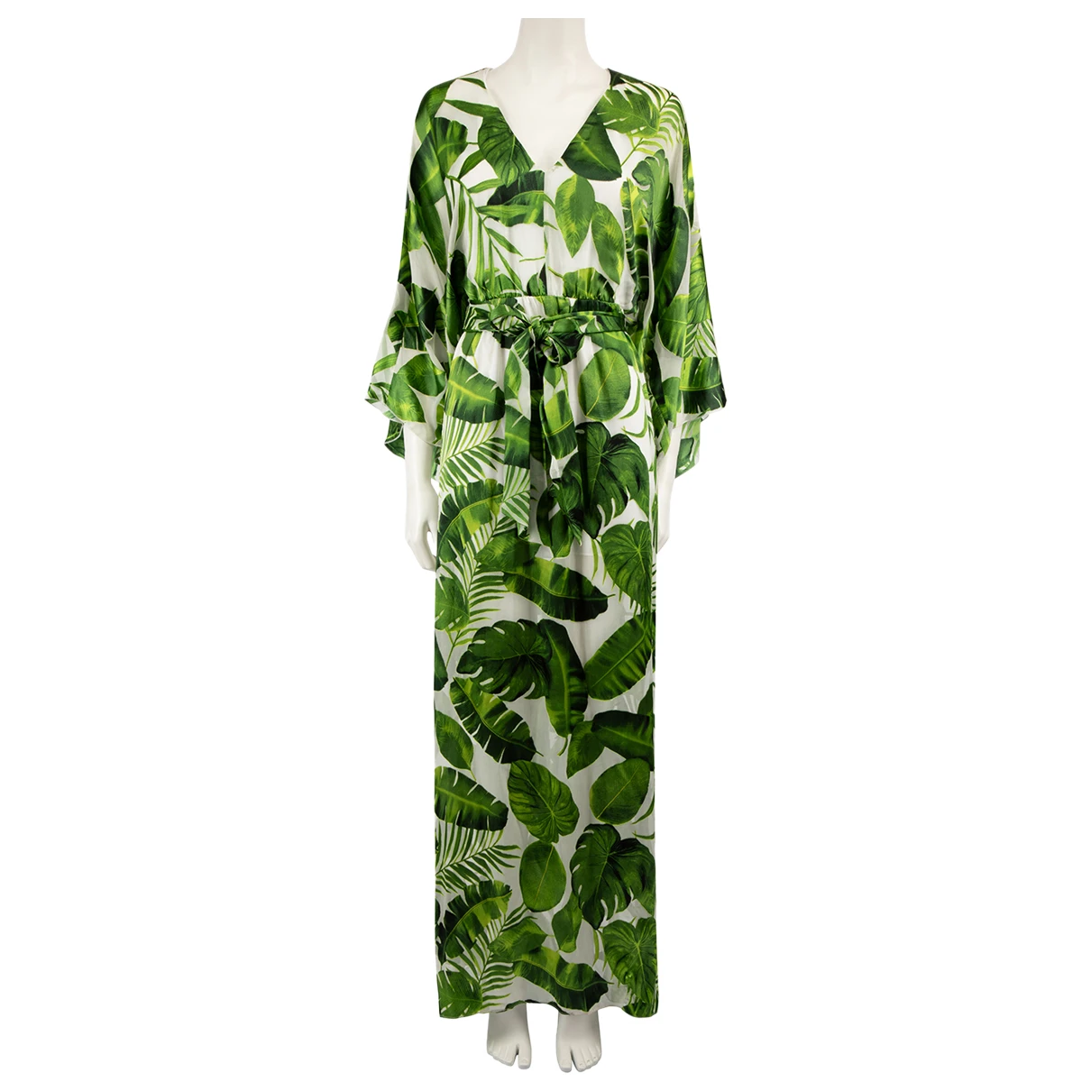 Pre-owned Alice And Olivia Silk Dress In Green