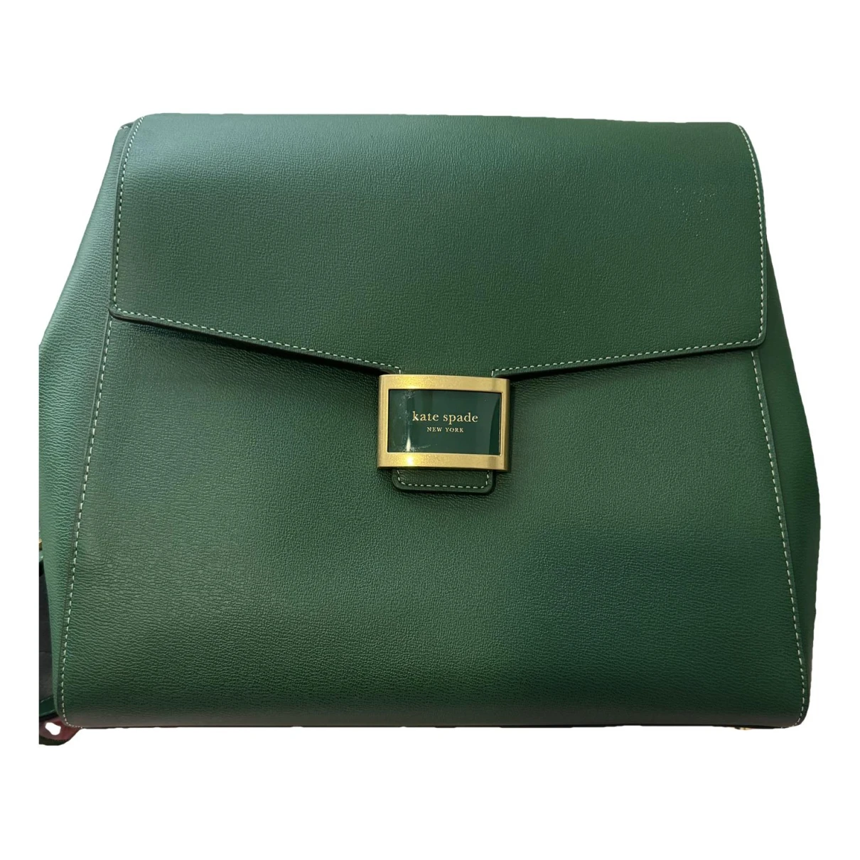 Pre-owned Kate Spade Leather Backpack In Green