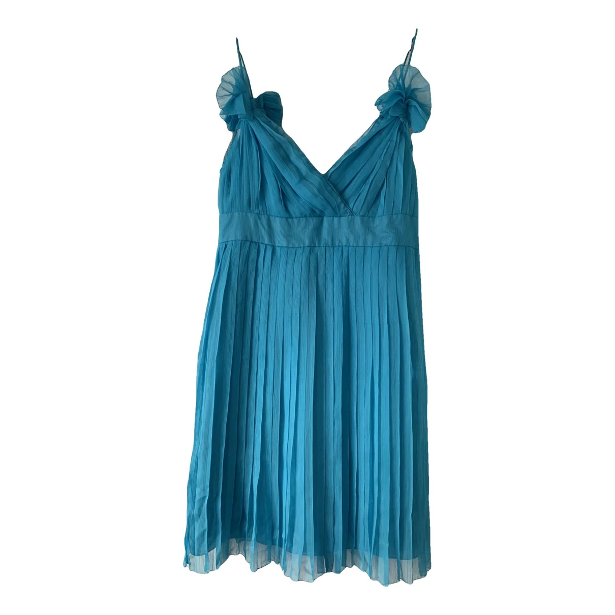 Pre-owned Roberto Verino Mini Dress In Blue