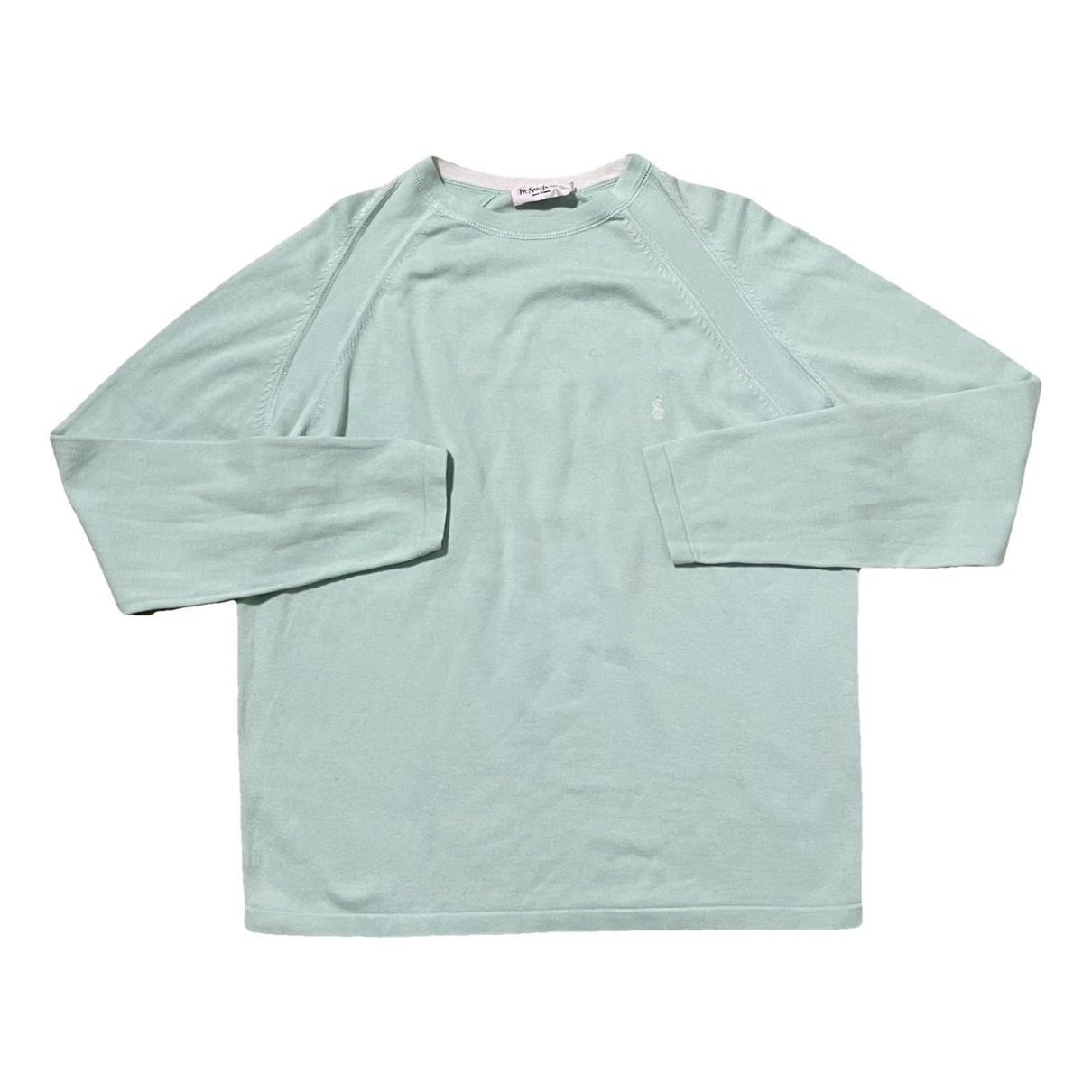 Pre-owned Saint Laurent Sweatshirt In Turquoise