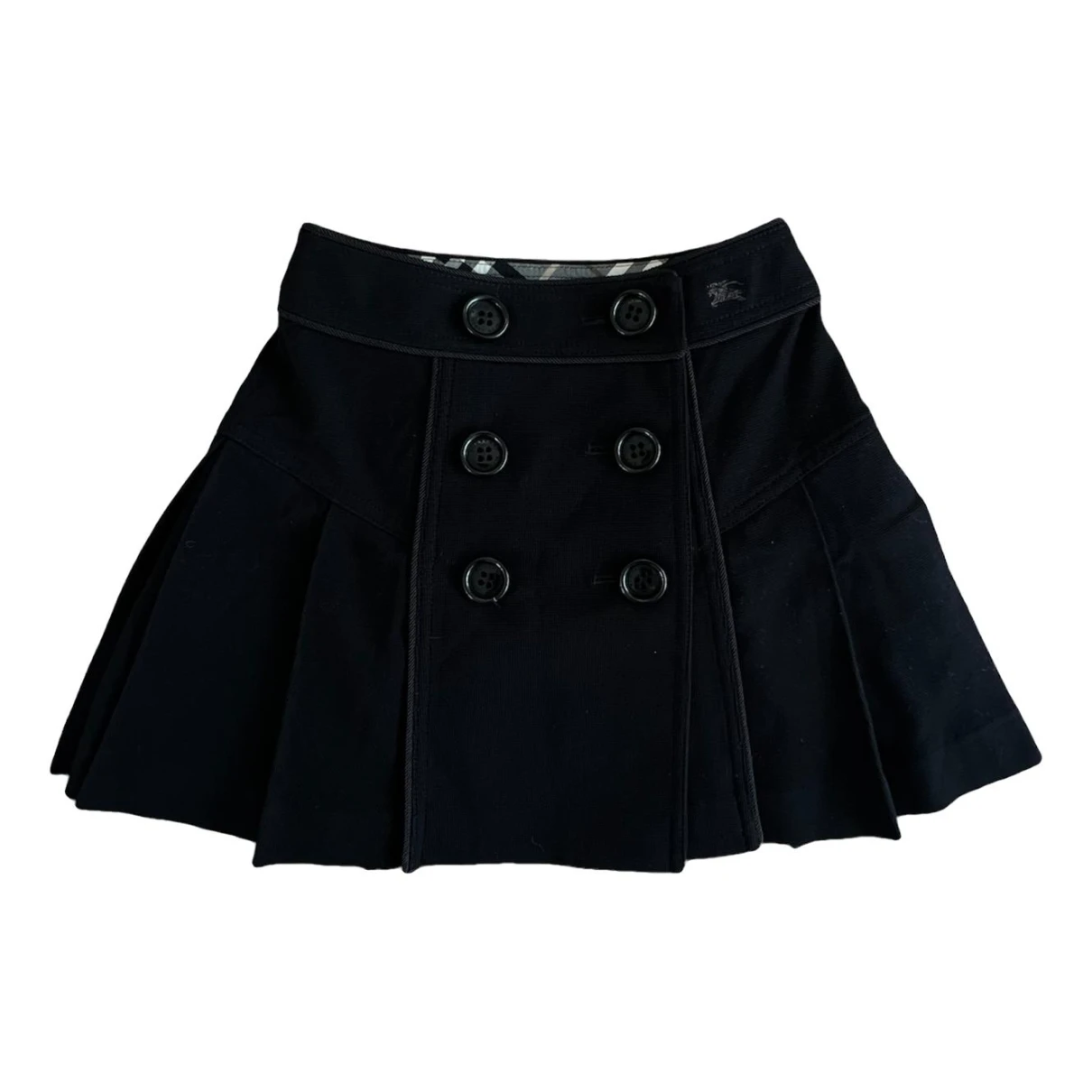 Pre-owned Burberry Mini Skirt In Black