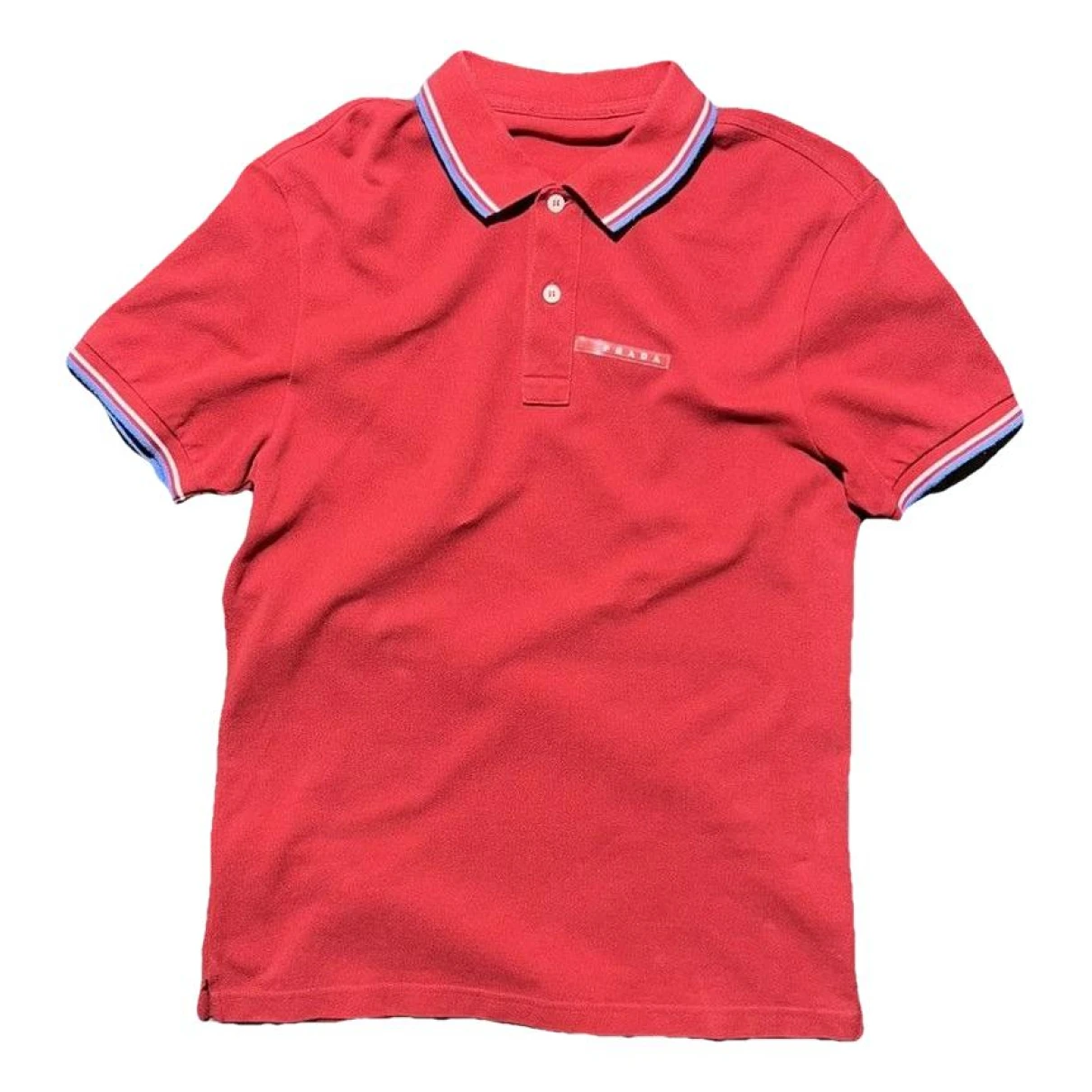 Pre-owned Prada Polo Shirt In Red