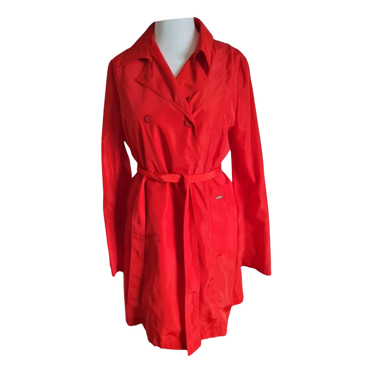 Pre-owned Liujo Trench Coat In Red