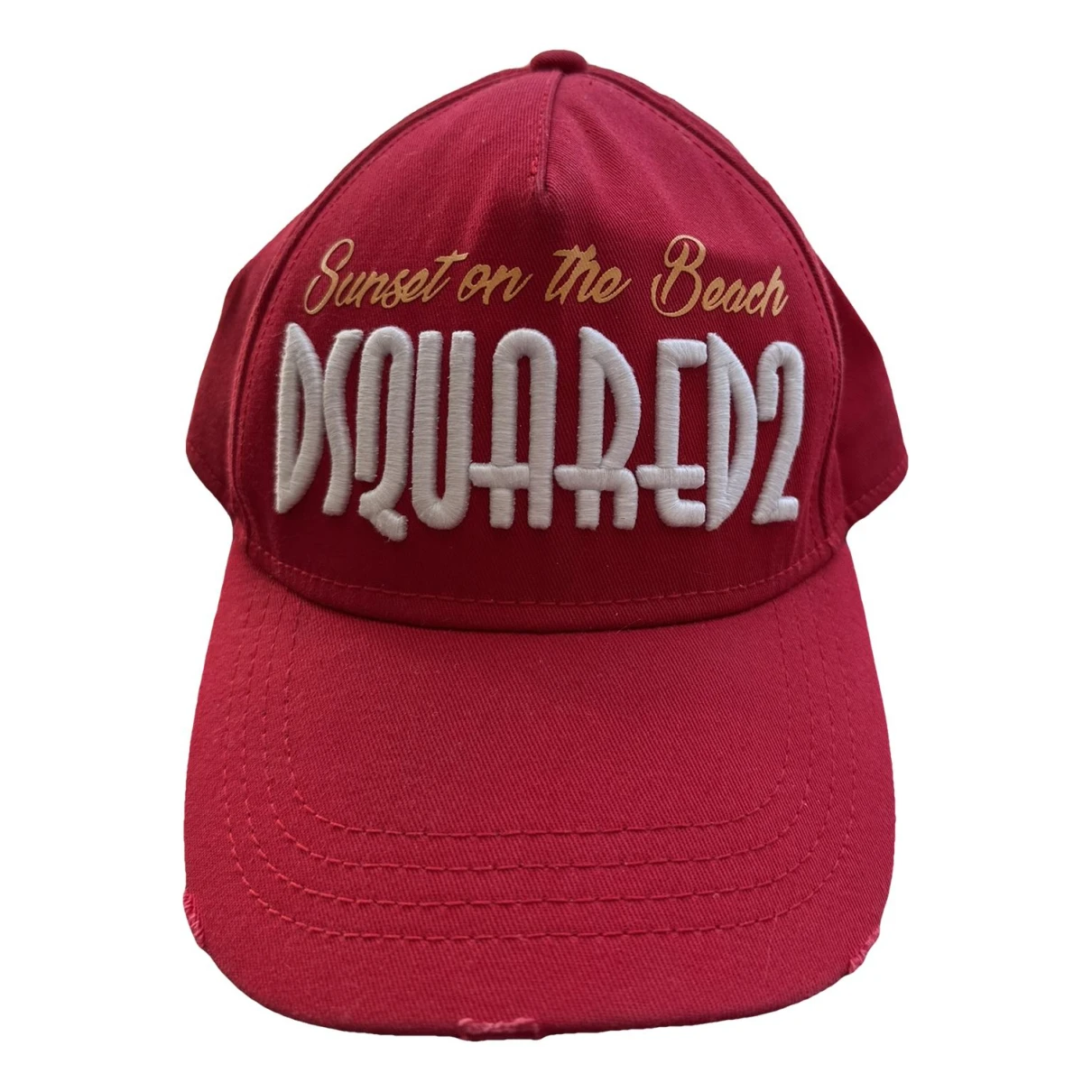 Pre-owned Dsquared2 Cloth Hat In Red