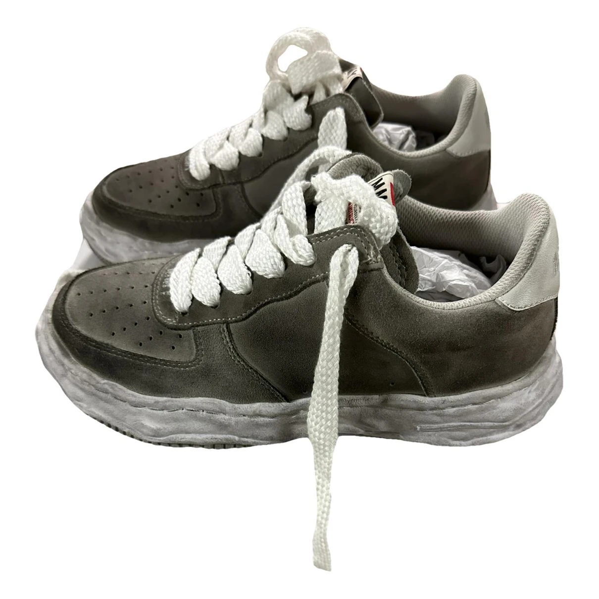 Pre-owned Miharayasuhiro Low Trainers In Grey