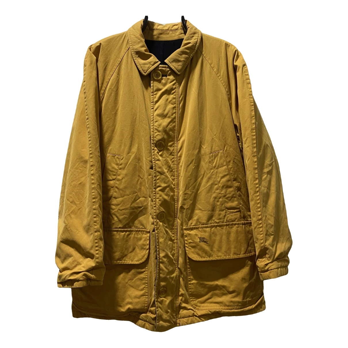 Pre-owned Burberry Puffer In Yellow