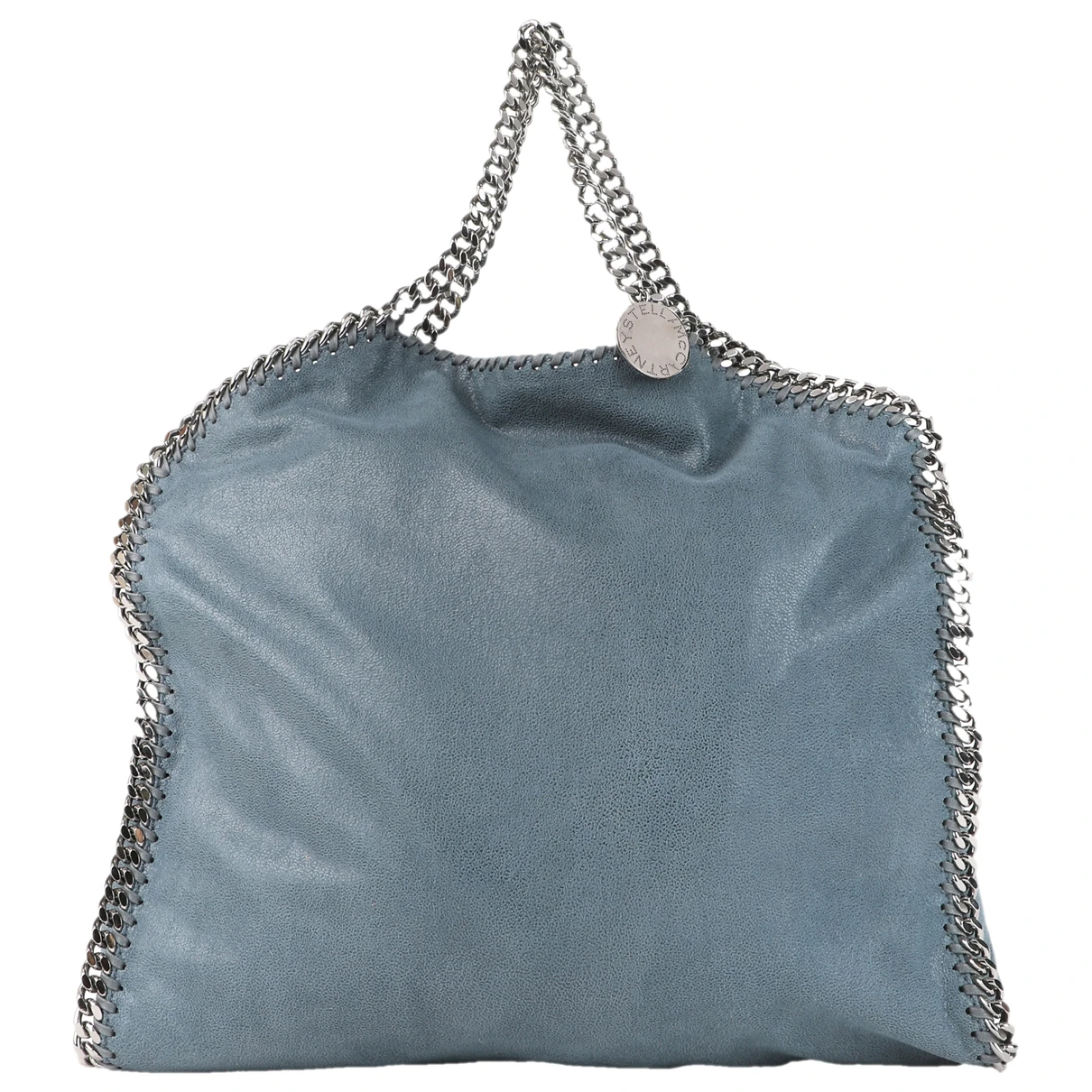 Pre-owned Stella Mccartney Falabella Vegan Leather Handbag In Blue
