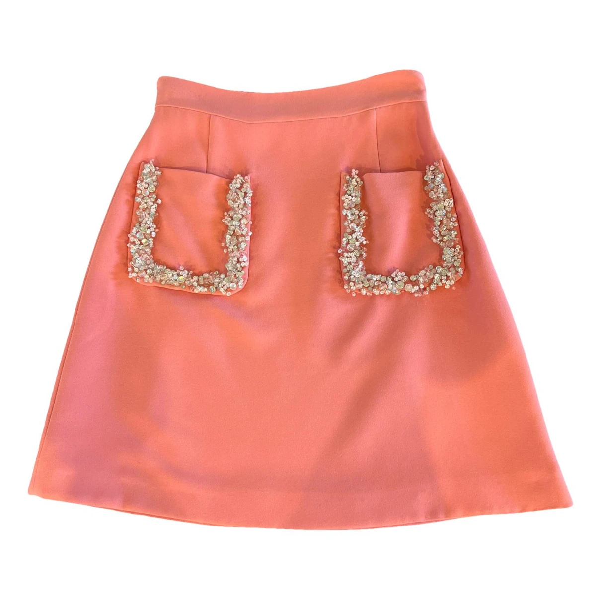 Pre-owned Miu Miu Mini Skirt In Pink