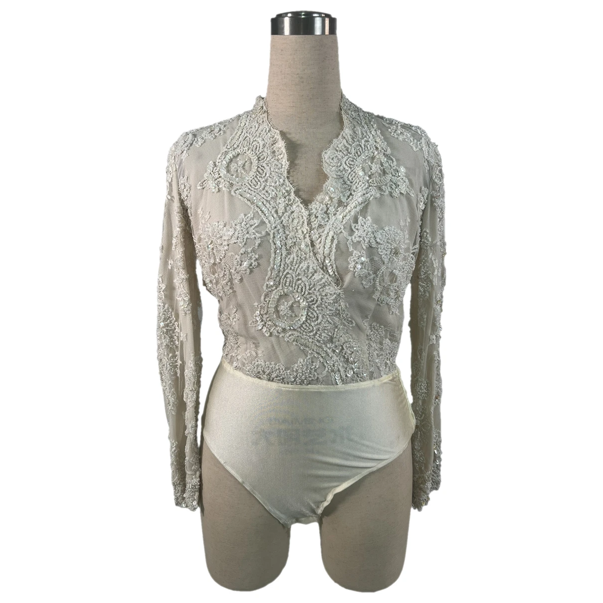 Pre-owned Emanuel Ungaro Lace Blouse In White