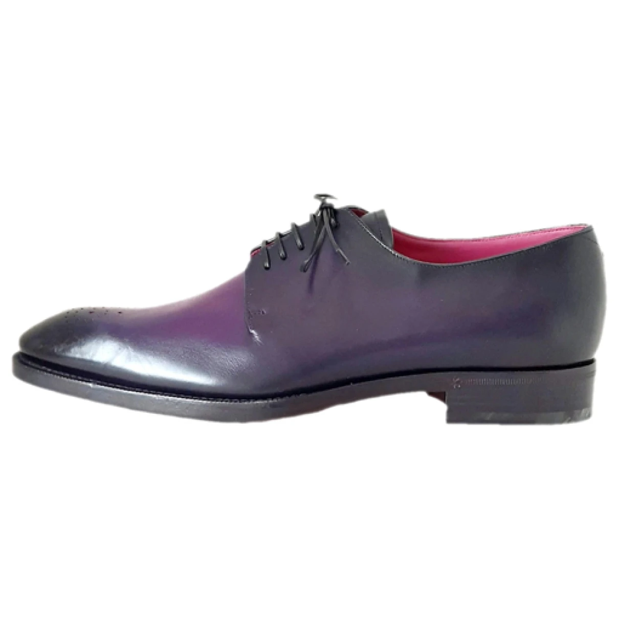 Pre-owned Louis Vuitton Leather Flats In Purple