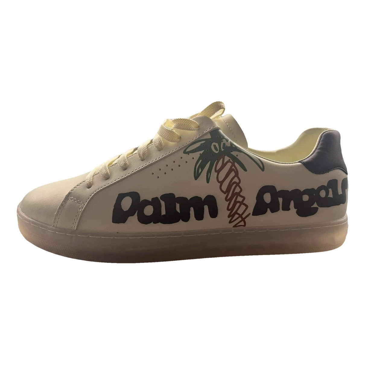 Pre-owned Palm Angels Low Trainers In Beige