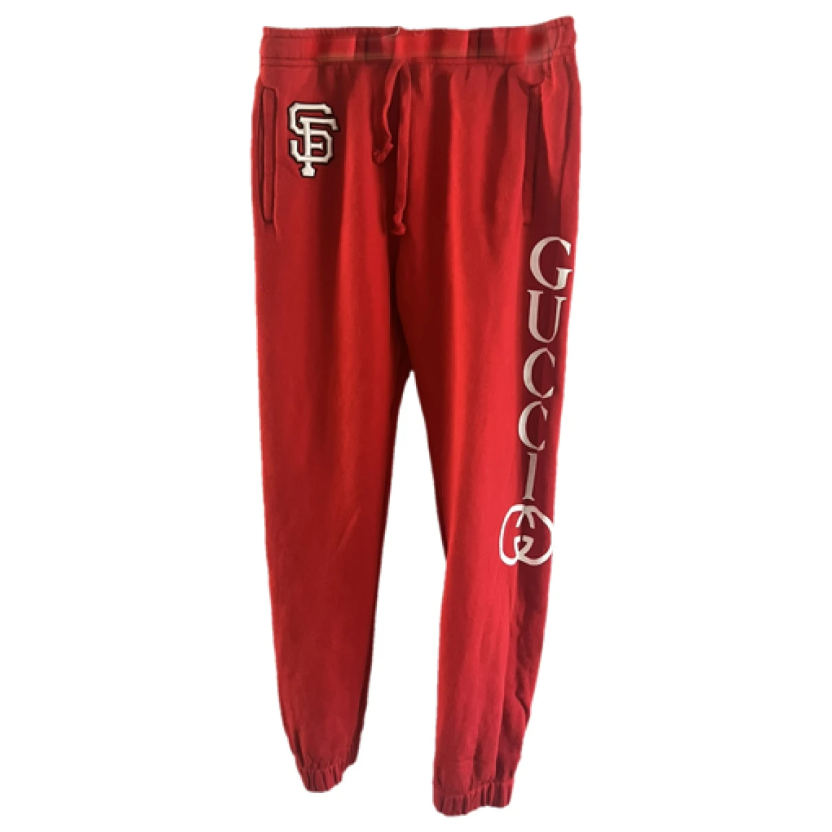 Pre-owned Gucci Slim Pants In Red