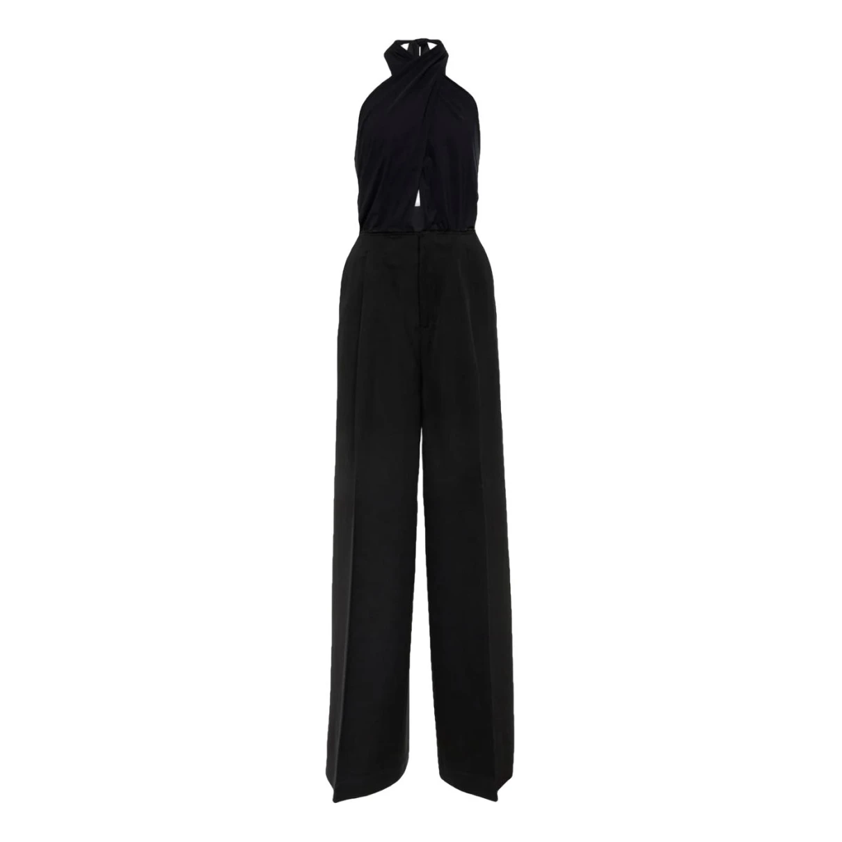 Pre-owned Mm6 Maison Margiela Wool Jumpsuit In Black
