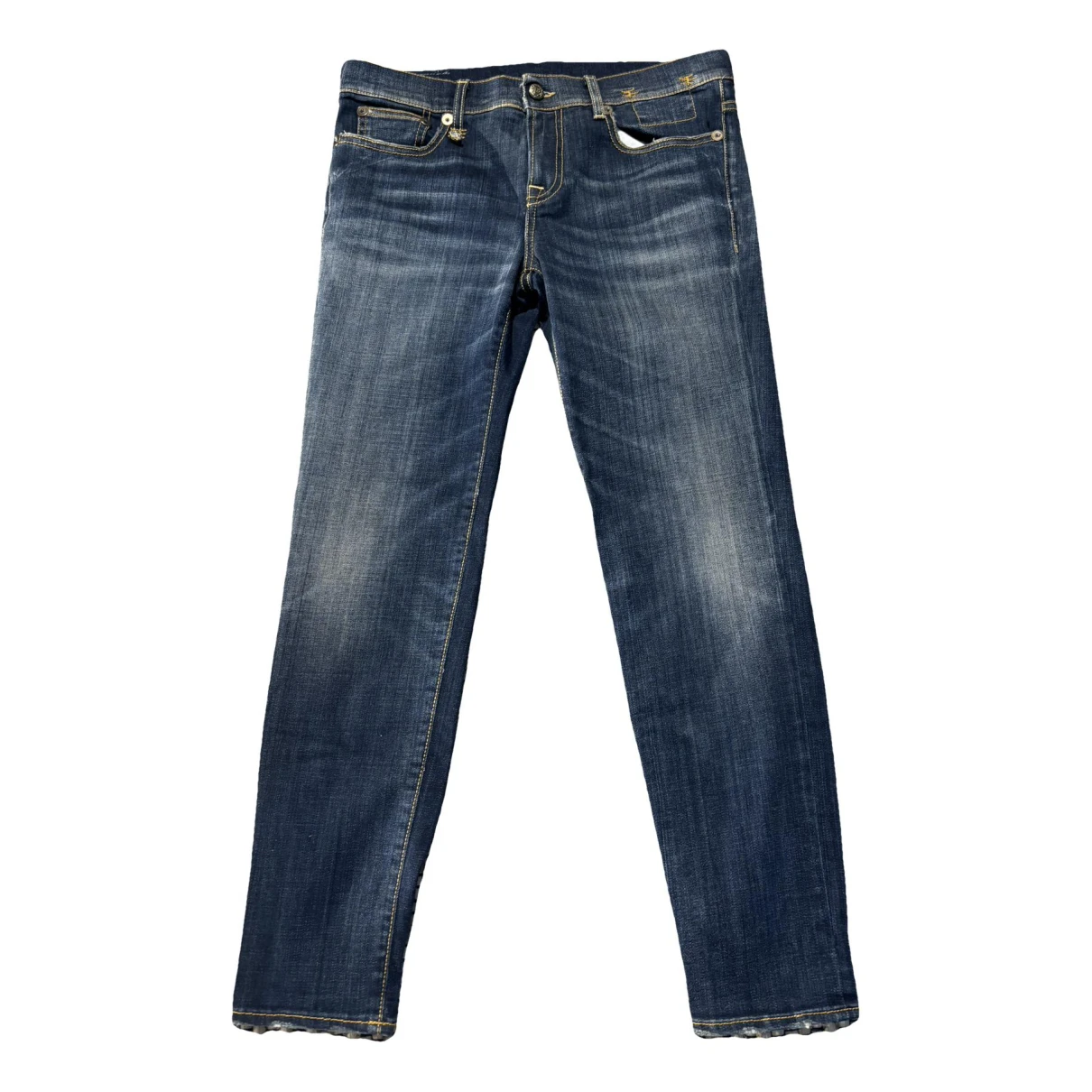 Pre-owned R13 Straight Jeans In Blue