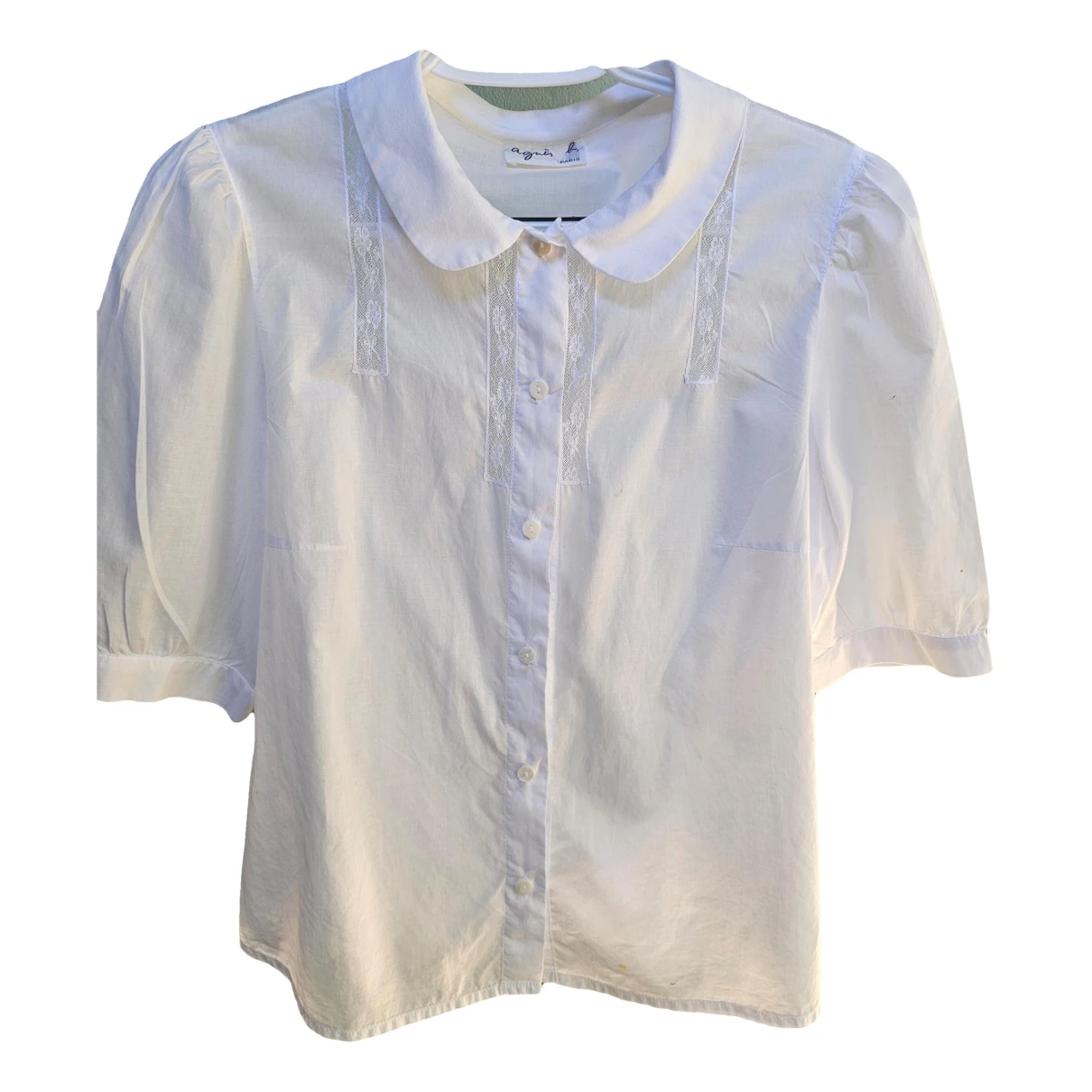 Pre-owned Agnès B. Blouse In White