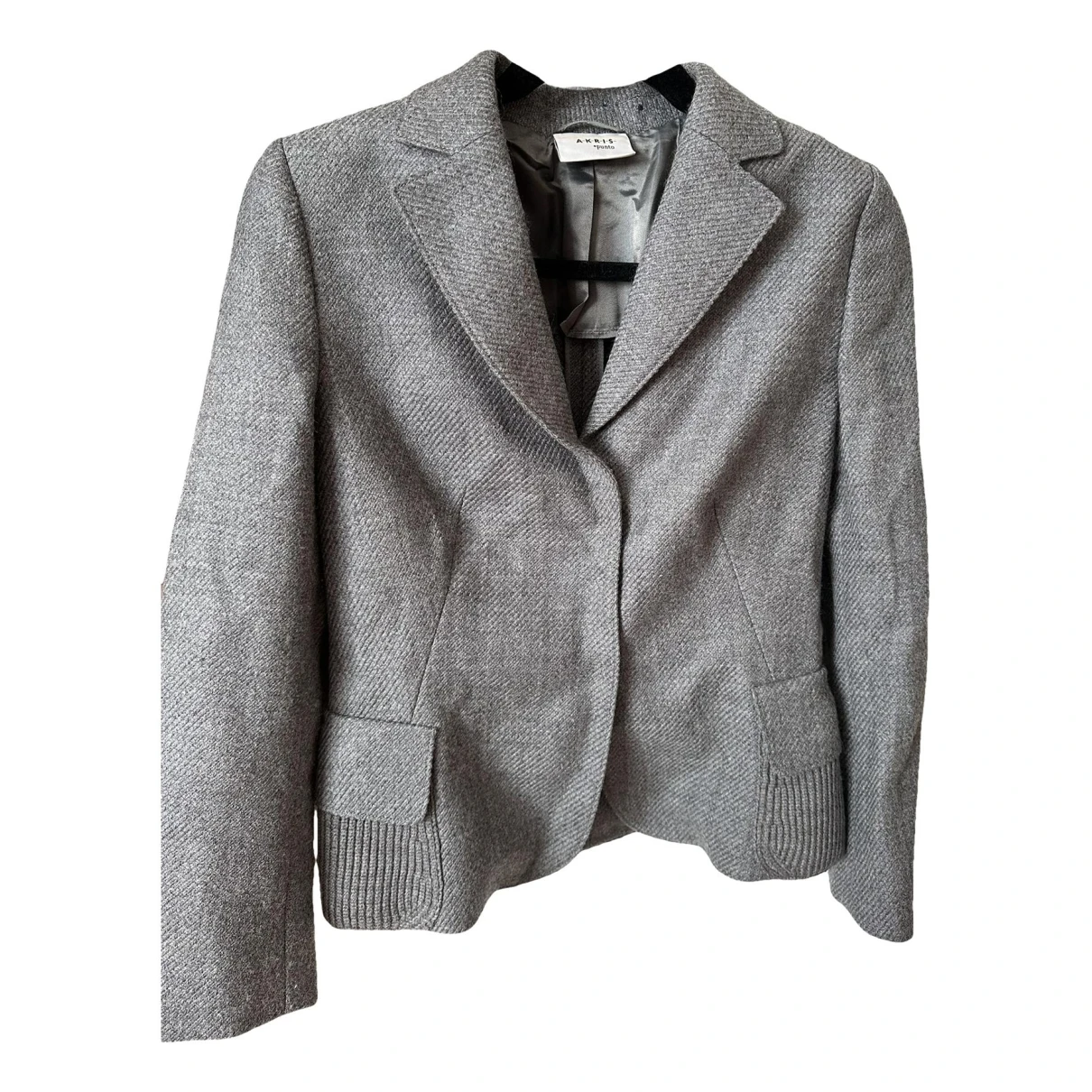 Pre-owned Akris Punto Wool Coat In Grey